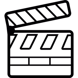 Cinema clapperboard icon