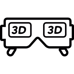 óculos 3d Ícone