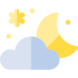 Cloudy night icon