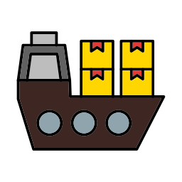 Cargo ship icon