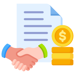 Business contract icon