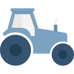 Agricultural tractor icon