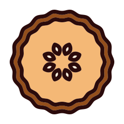 Pumpkin pie icon