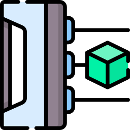 Handheld 3d scanner icon