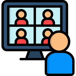 Online conference icon