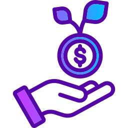 Money growth icon