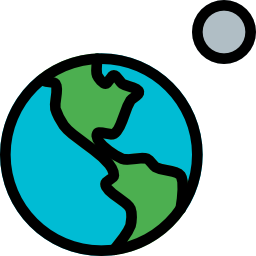 Earth globe icon