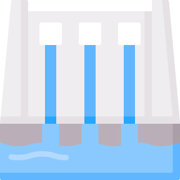 Water dam icon