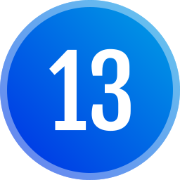 número 13 Ícone