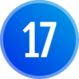 Number 17 icon