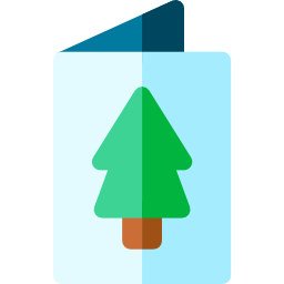 Christmas card icon