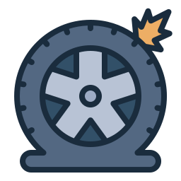 Flat tire icon