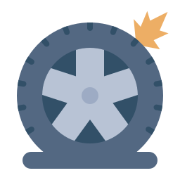 Flat tire icon