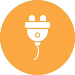 Plug cable icon