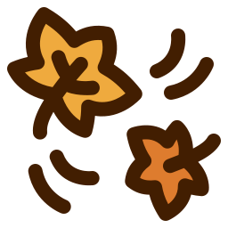 Dry leaves icon