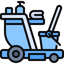 Cleaning cart icon