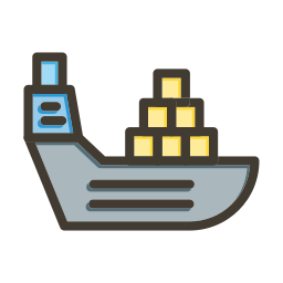 Cargo ship icon