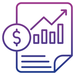 rapport des ventes Icône