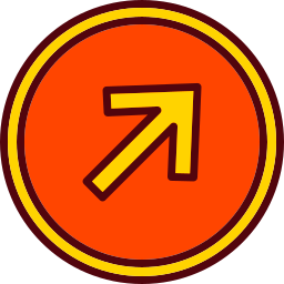 Up right arrow icon