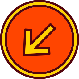 左下矢印 icon