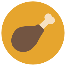 Chicken leg icon