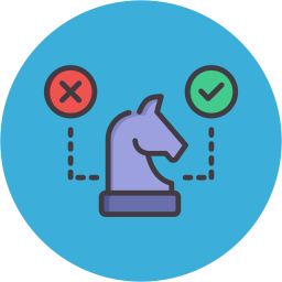 Strategic decision icon