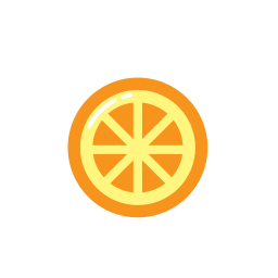 Orange slice icon