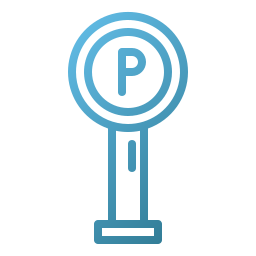 Parking sign icon