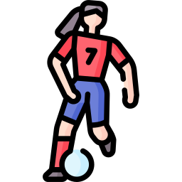 Soccer dribbling icon