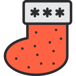 Christmas sock icon