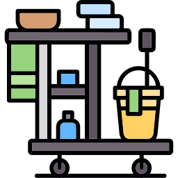 Cleaning cart icon