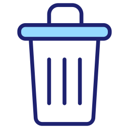 Trash bin icon