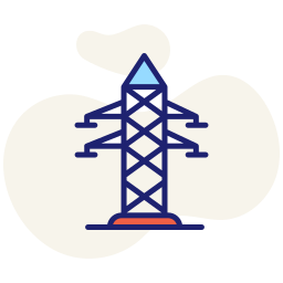 Electricity tower icon