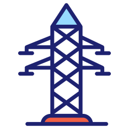 Electricity tower icon