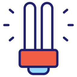 Energy saving light icon