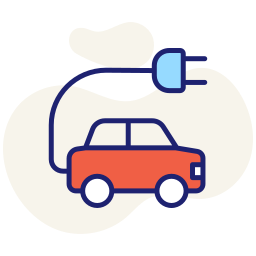 Electric car icon