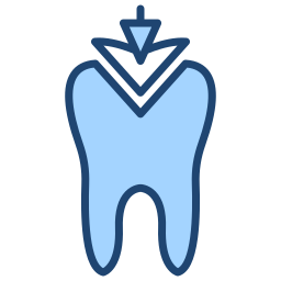 obturação dentária Ícone