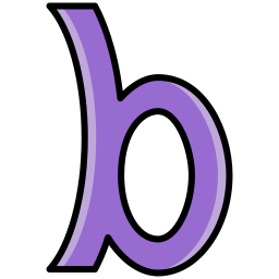 letter b icoon