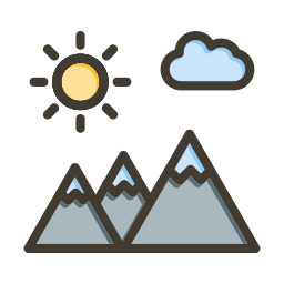 montanhas Ícone