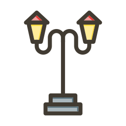 Street lamp icon