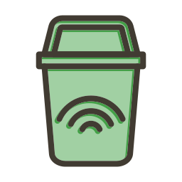 Smart trash icon