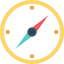 Compass arrows icon