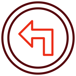 Turn left icon