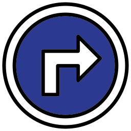 Turn right icon