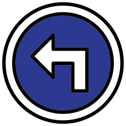 Turn left icon