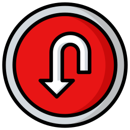 U turn icon