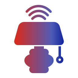 Smart lamp icon