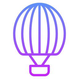 Hot air balloon icon