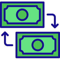 valuta di cambio icona