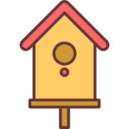 Bird house icon